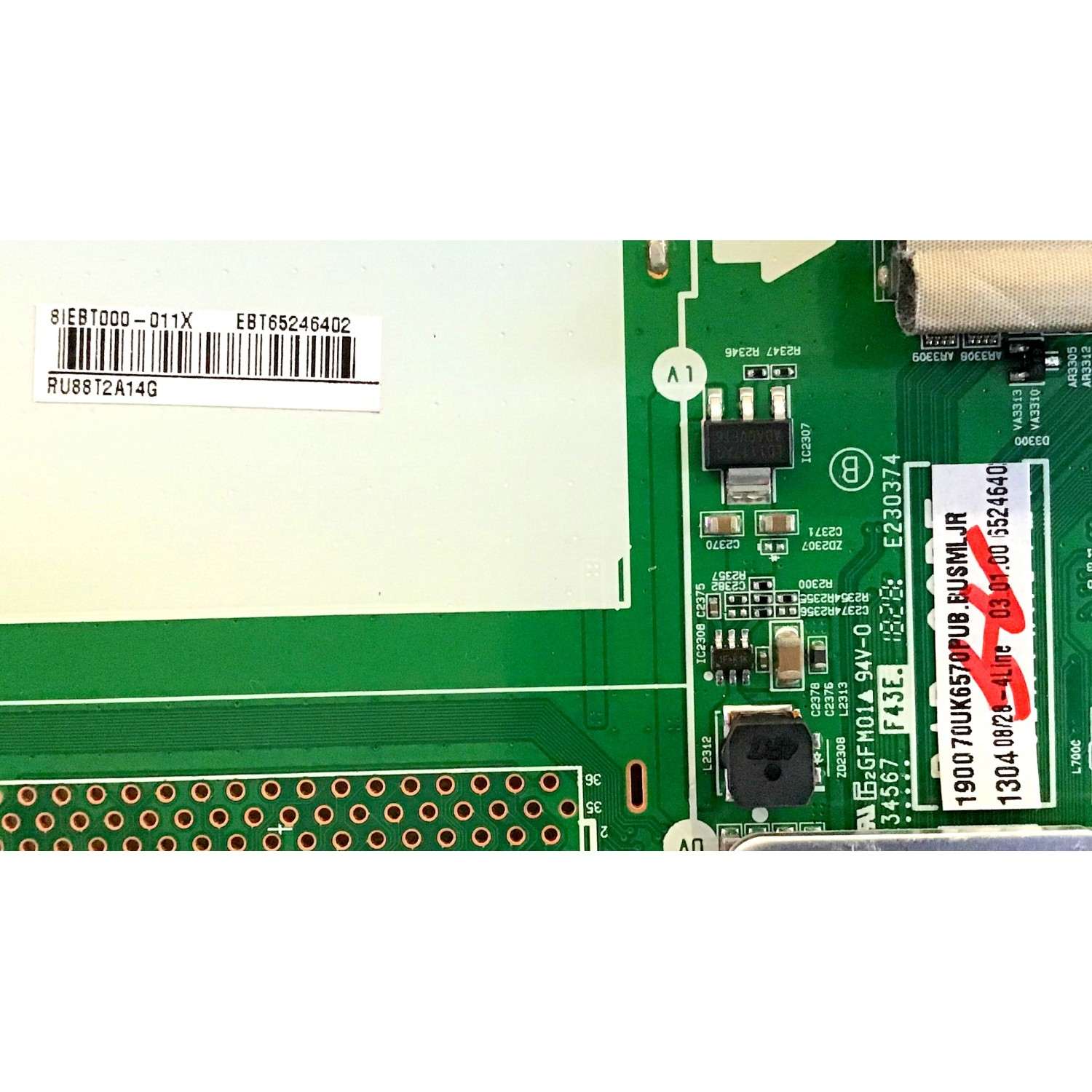 KIT DE TARJETAS TV LG / MAIN EBT65246402 EAX67872805(1.1) / T-CON RUNTK0334FVZD 1P-0171X00-40SB / FUENTE EAY64489671 EAX67242601 / PANEL HC700EQN-VHSR3-211X / MODELOS 70UK6570PUB.BUSMLJR / 70UK6570AUB.AUSMLJR - Imagen 4